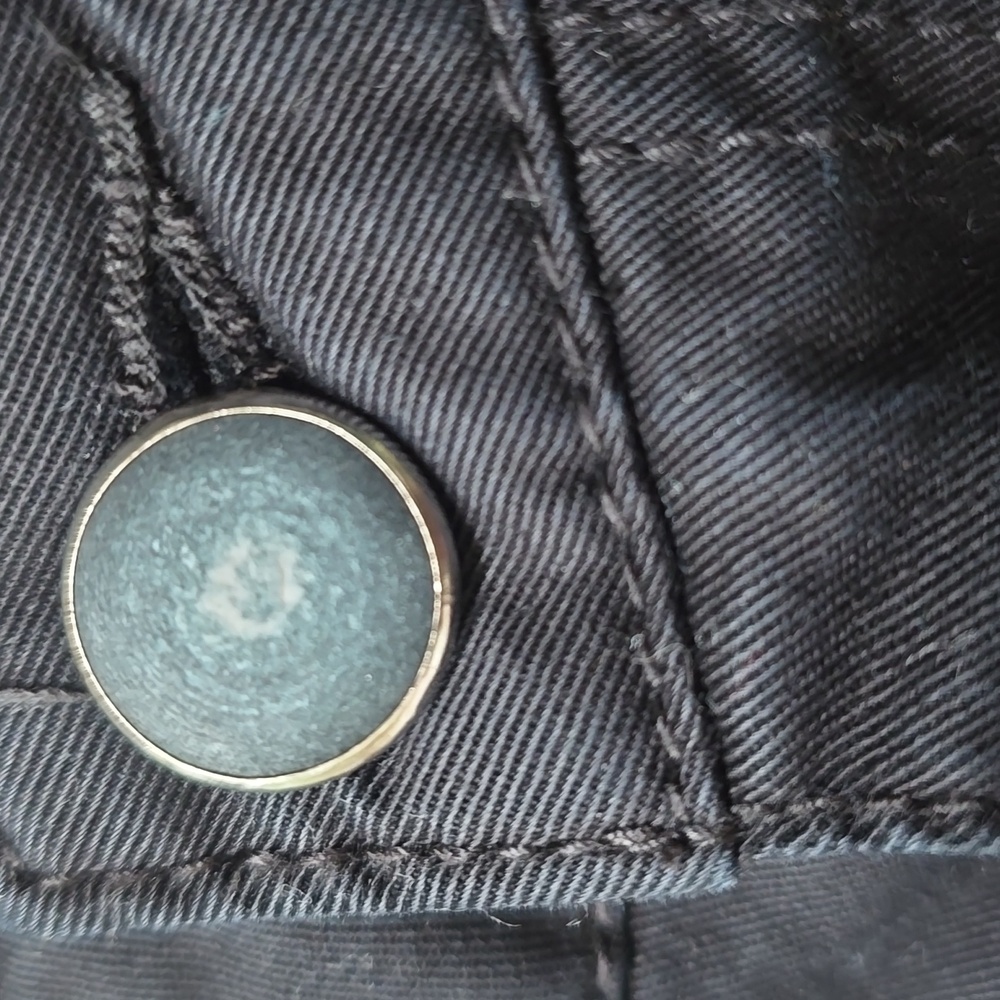 United Colors of Benetton Black Cropped Straight Leg Pants Size 8 - Picture 5 of 10